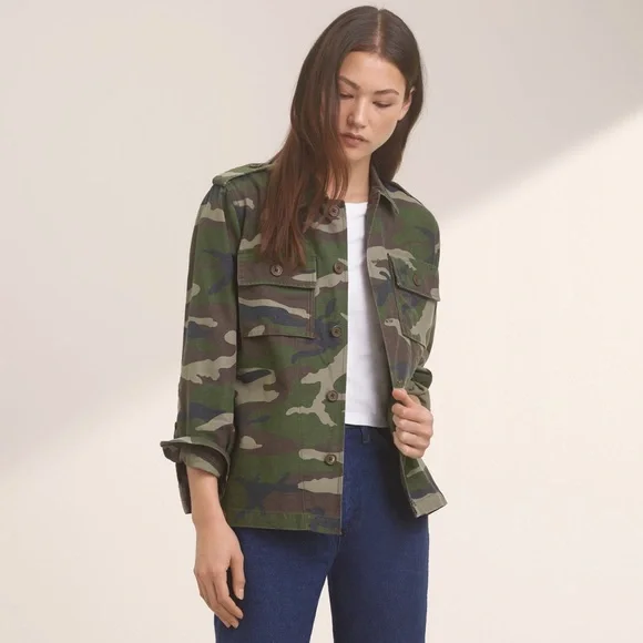 Aritzia top camo jacket